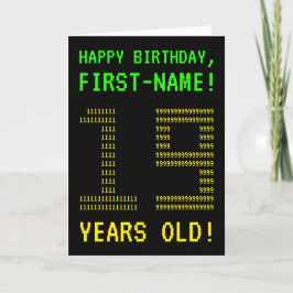 Tarjeta Fun, Geeky, Nerdy "19 YEARS OLD!" Birthday Card