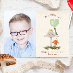 Tarjeta Fun-gi Mushrooms Valentine Pun Photo