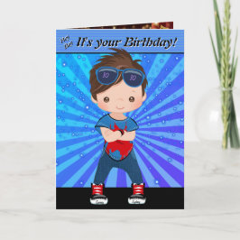 Tarjeta Fun Hip Hop Mensaje Secreto Niños Feliz Cumpleaños