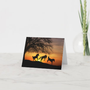 Tarjeta Fun Horse Art Note Card