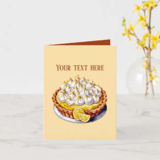 Tarjeta Fun lemon pie customizable