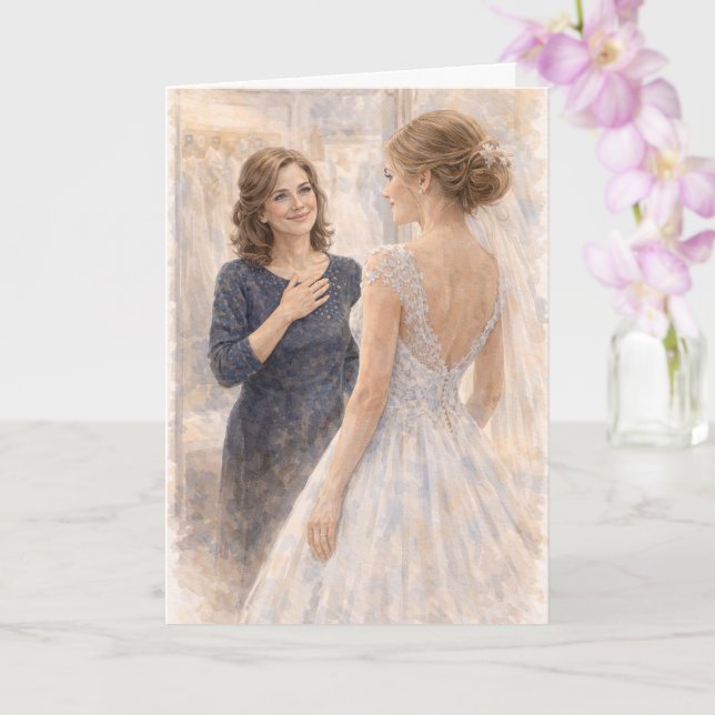 Tarjeta Fun Mother of the Bride Prayer Ezekiel 25:17 (Orquídea)