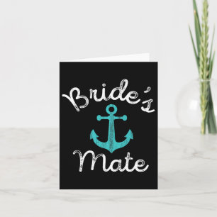 Tarjeta Fun Nautical Bachelorette Groom Bridesmaid Gift Br