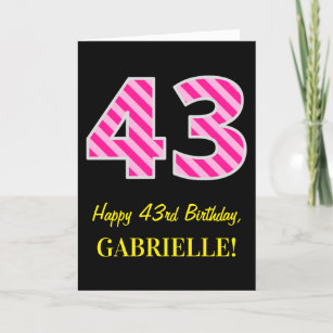 Tarjetas De Cumpleanos 43 Anos Zazzle Es