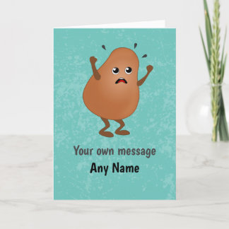 Tarjeta Fun Potato Temper Tantrum - Wailing Spud Personali