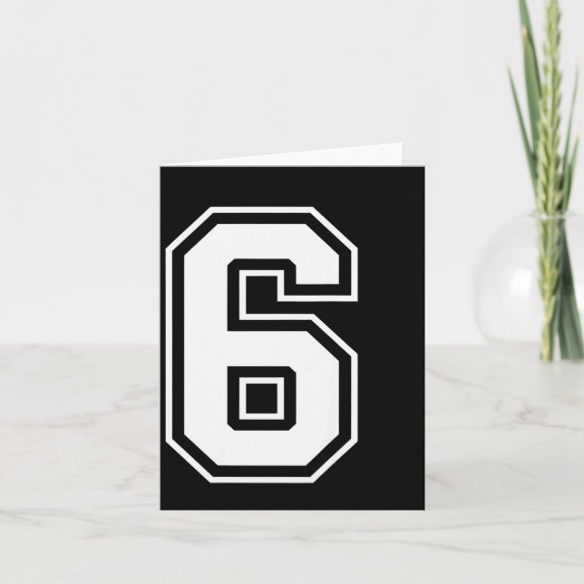 Tarjeta Fun Six Seven 6 7 Meme Design  (Anverso)