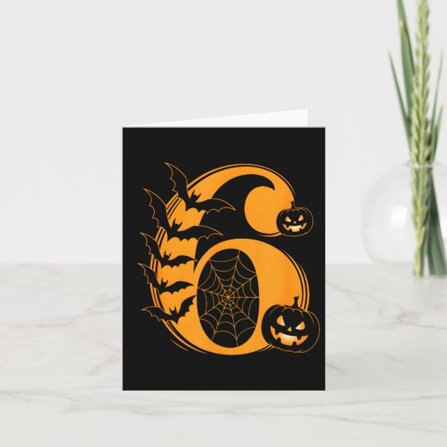 Tarjeta Fun Six Seven 6 7 Meme Design Couples Halloween  (Anverso)