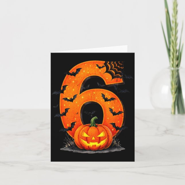 Tarjeta Fun Six Seven 6 7 Meme Design Couples Halloween  (Anverso)