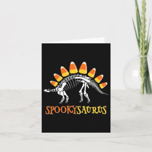 Tarjeta Fun Spookysaurus Candy Corn Dinosaur Halloween Tod