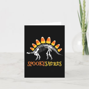Tarjeta Fun Spookysaurus Candy Corn Dinosaur Halloween Tod