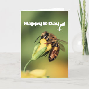 Tarjeta Fun Y Guay Garden Honey Bee Feliz Cumpleaños