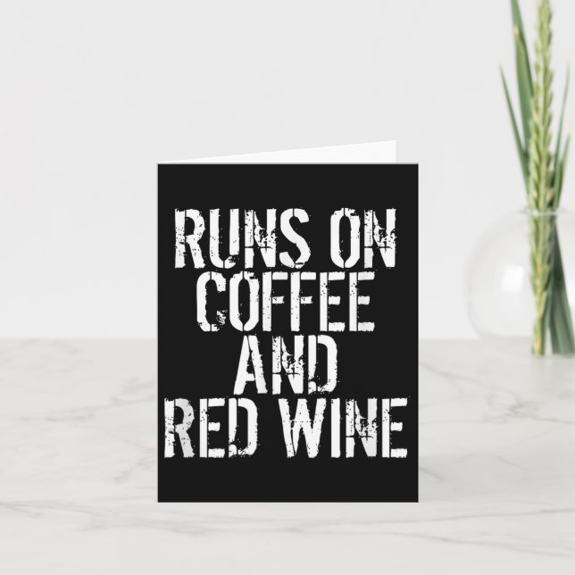 Tarjeta Funciona con café y vino tinto  (Anverso)