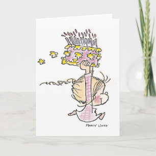 Tarjeta Funcionamiento del chica del cumpleaños BD-001