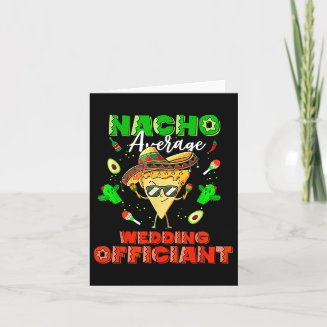 Tarjeta Funcionario Boda promedio de Nacho mexicano (Anverso)