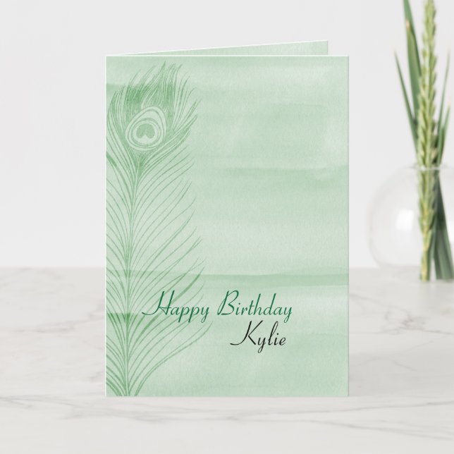 Tarjeta Funda de pavo real de fábrica (Anverso)