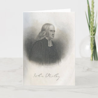 Tarjeta Fundador del Methodist de John Wesley