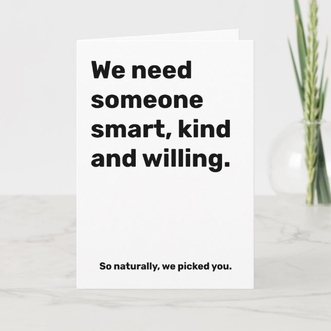 Tarjeta Fundadosa propuesta de funcionario de Boda intelig (Anverso)