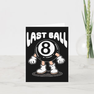 Tarjeta Fundido 8 Ball Billiard Pool Player Eight Ball Bil