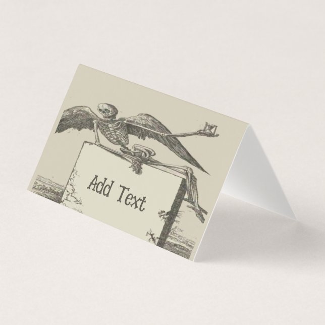 Tarjeta Funeral cómico, añadir texto, (Anverso)