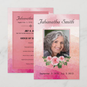 Tarjeta funeraria conmemorativa