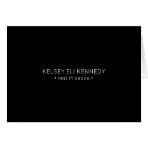 tarjeta funeraria de descanso en paz