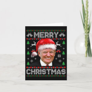 Tarjeta Funeraria familia de Navidad Donald Trump