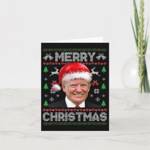 Tarjeta Funeraria familia de Navidad Donald Trump