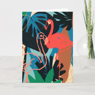 Tarjeta Funky Flamingo