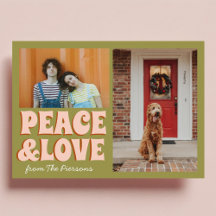 Funky Green Pink Funny Cute Photo Navidades