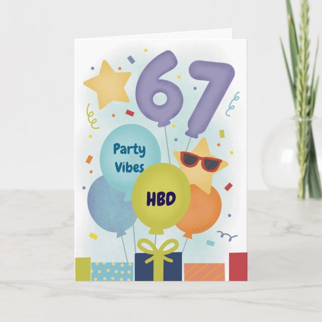 Tarjeta Funny 13th Birthday Teen 6 7 Meme  (Anverso)