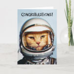 Tarjeta Funny 15th Birthday Orbit<br><div class="desc">Graciosa tarjeta de saludo de cumpleaños número 15 para un humor moderno de un gato espacial de 15 años</div>