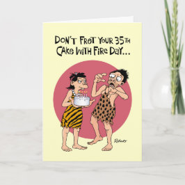 Tarjeta Funny 35 cumpleaños