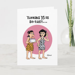 Tarjeta Funny 35 cumpleaños