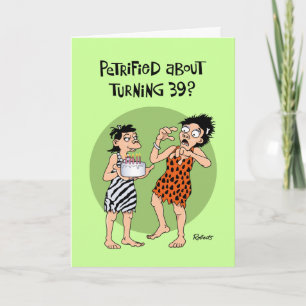 Tarjeta Funny 39º cumpleaños