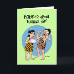 Tarjeta Funny 39º cumpleaños<br><div class="desc">Graciosa tarjeta de felicitación de cumpleaños número 39 para un hombre que teme cumplir 39 años</div>