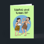 Tarjeta Funny 39º cumpleaños<br><div class="desc">Graciosa tarjeta de felicitación de cumpleaños número 39 para un hombre que teme cumplir 39 años</div>
