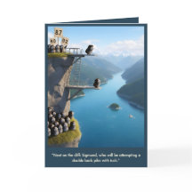 Funny 3D animal birthday card