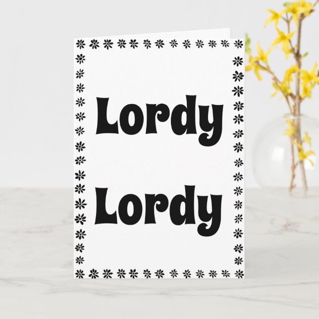 Tarjeta Funny 40th Birthday  (flor amarilla)