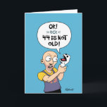 Tarjeta Funny 44th Birthday Card<br><div class="desc">Graciosa tarjeta de felicitación de cumpleaños número 44 para un hombre que lucha por envejecer</div>