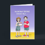 Tarjeta Funny 45th Birthday Card<br><div class="desc">Graciosa tarjeta de felicitación de cumpleaños número 45 para un hombre o una mujer que cumple 45 años</div>