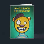 Tarjeta Funny 49th Birthday Card<br><div class="desc">Graciosa tarjeta de felicitación de cumpleaños 49 para una mujer que cumple 49 años</div>