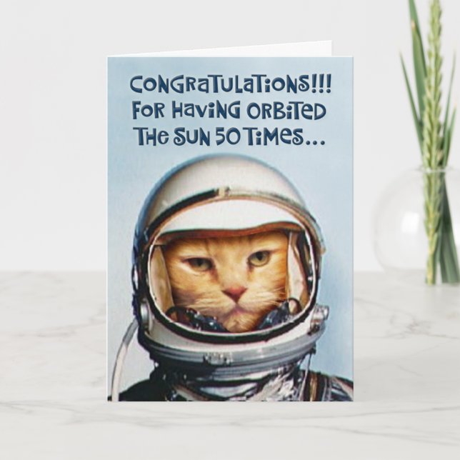 Tarjeta Funny 50 cumpleaños (Anverso)