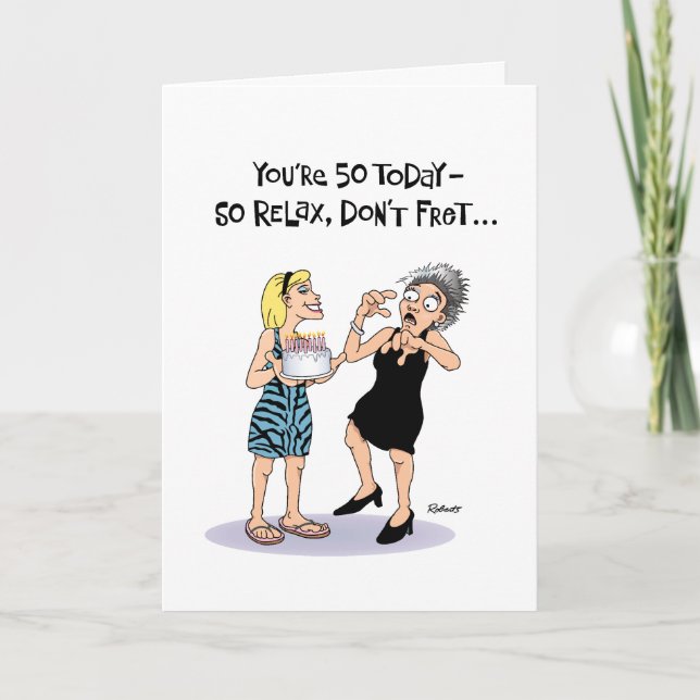 Tarjeta Funny 50th Birthday Card for Women (Anverso)
