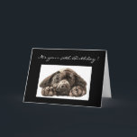 Tarjeta Funny 50th Birthday, Labrador Retriever<br><div class="desc">Funny Birthday 50th ,  Sad Dog,  original watercolor Labrador Retriever, </div>