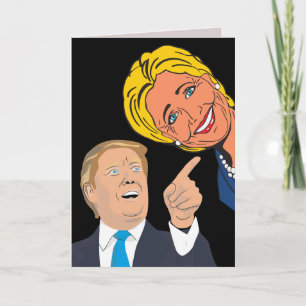 TARJETA FUNNY 50TH BIRTHDAY TRUMP & HILLARY CARDS