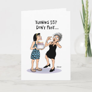 Tarjeta Funny 55º cumpleaños