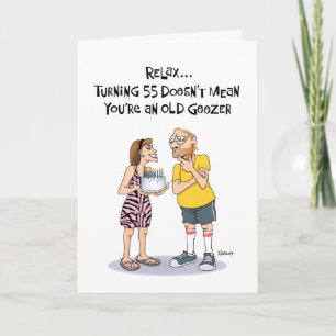 Tarjeta Funny 55º cumpleaños