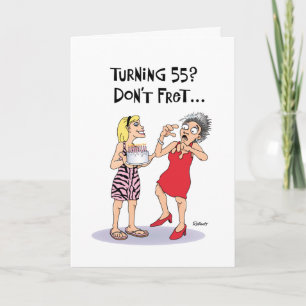 Tarjeta Funny 55º cumpleaños