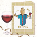 Tarjeta Funny 60.ª Personalizado de vino tinto Cumpleaños<br><div class="desc">Que ese tipo especial que celebra su cumpleaños número 60 sepa que lo estás saboreando en su día especial...  Personalizarlo con su nombre</div>