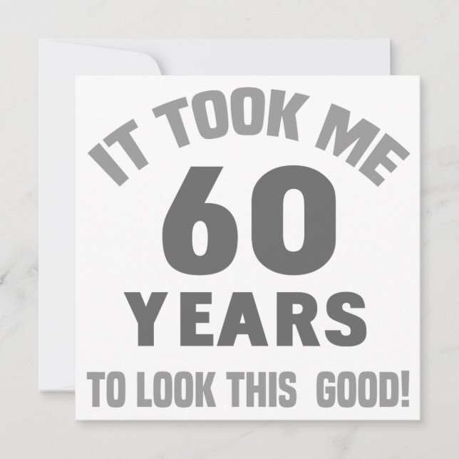 Tarjeta Funny 60 cumpleaños (Anverso)